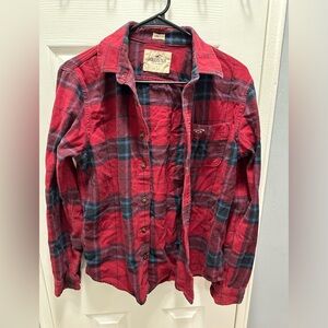 Flannel button down shirt (Hollister)